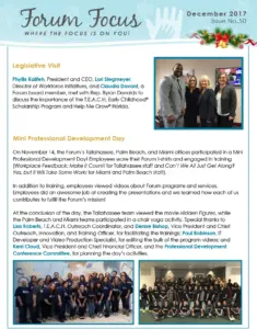 Forum Focus December 2017 – Issue No. 50-1