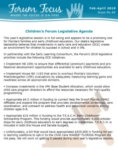 Forum Focus February-April 2019 – Issue No. 60-1
