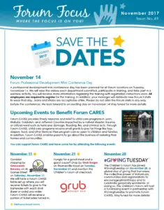 Forum Focus November 2017 – Issue No. 49-1